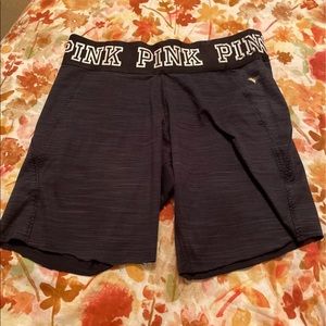 Victoria Secret leggings that have been cut into shorts